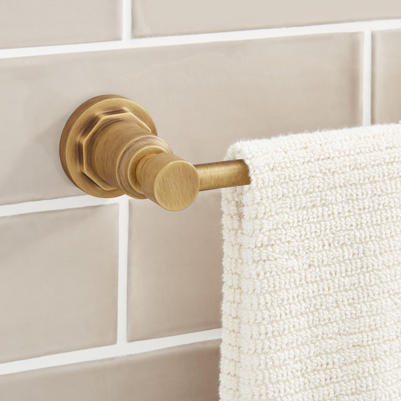 Greyfield 24" Towel Bar, Aged Brass