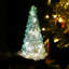 Arbre de Noël en verre coloré - Décoration de Noël de table avec minuterie pour la présentation de Noël-789988680
