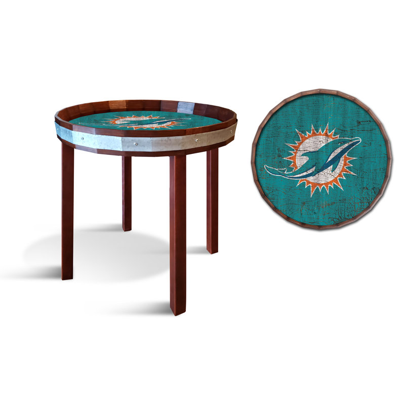 Tray Top End Table, Miami Dolphins