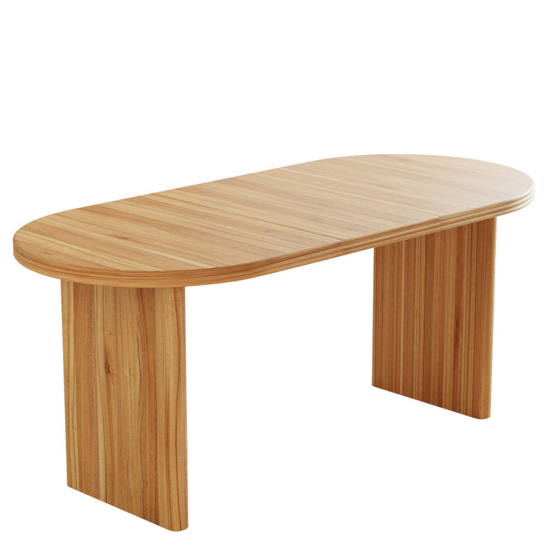 Modern Extendable Dining Table with Removable Leaves