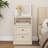 Modern Nightstand With Door & Open Shelf-1283928992