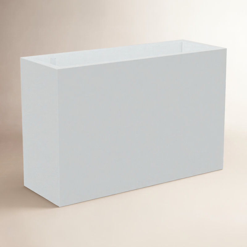 Boîte à fleurs en plastique Kenroy, Blanc, H 26 po x l 39,5 po x P 14 po