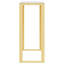 Aiven 70cm Glass Top Console Table