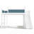 Twin Solid Wood Loft Bed with Storage, Wardrobe, Detachable Slide & Ladder, Blue + White-114218328-114218332