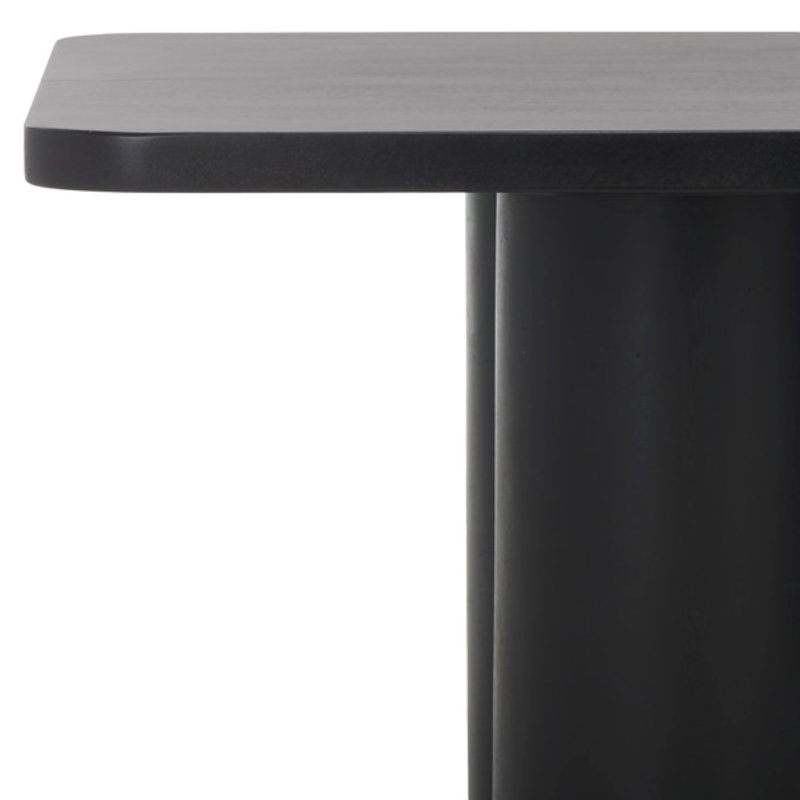 Kathalina Solid Wood Coffee Table, Black
