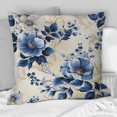 Coussin Cobalt Blue Cameo