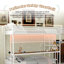 Lit superposé double au-dessus de simple avec bureau encastré et éclairage à DEL-989129298