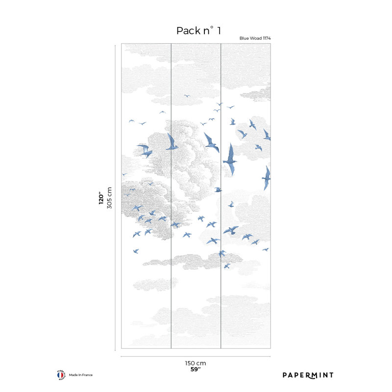 Birds Pack 1 Arehart, Bleu, Paquet 1