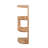 Corner Shelf, 4 Pieces, USA-Grown Solid Hickory Hardwood-97831689