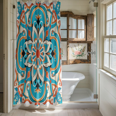 Rideau de douche standard 1 pièce Arab Tile Decor