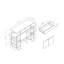 Buffet avec 4 tablettes Modernize Kitchen
