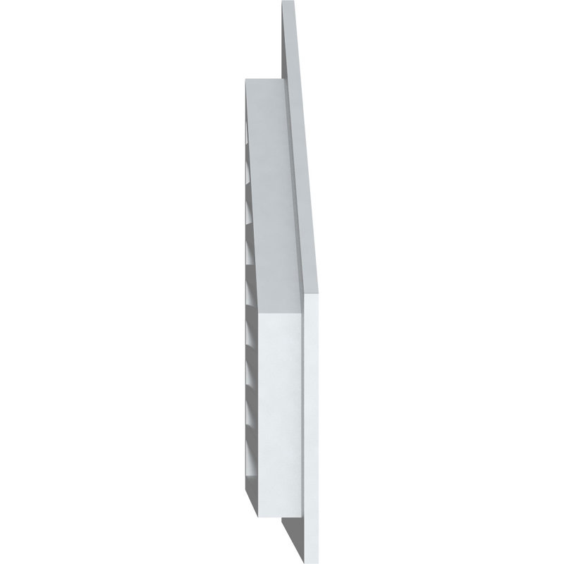 Évent à pignon fonctionnel demi-sommet supérieur gauche avec cadre plat 1 po x 4 po, H 37 po x l 21 po x P 3 po, Brai 8/12