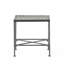 Table de patio en fer noir brossé noir, P 16,50 po x l 16,75 po, H 16 po, complète l'espace de vie extérieur avec chaises et tables basses, table de bout à assembler requise, nécessaire