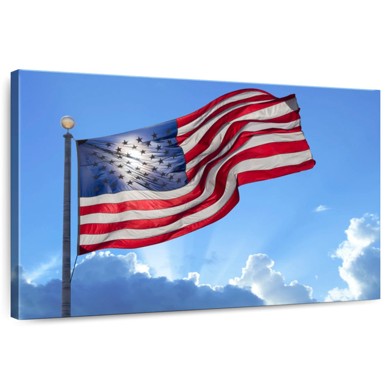 Flag Sky, 8" H x 12" W