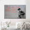 Art graffiti sur toile de coton inspiré de la pensée avec un design de garçon pour une décoration intérieure contemporaine