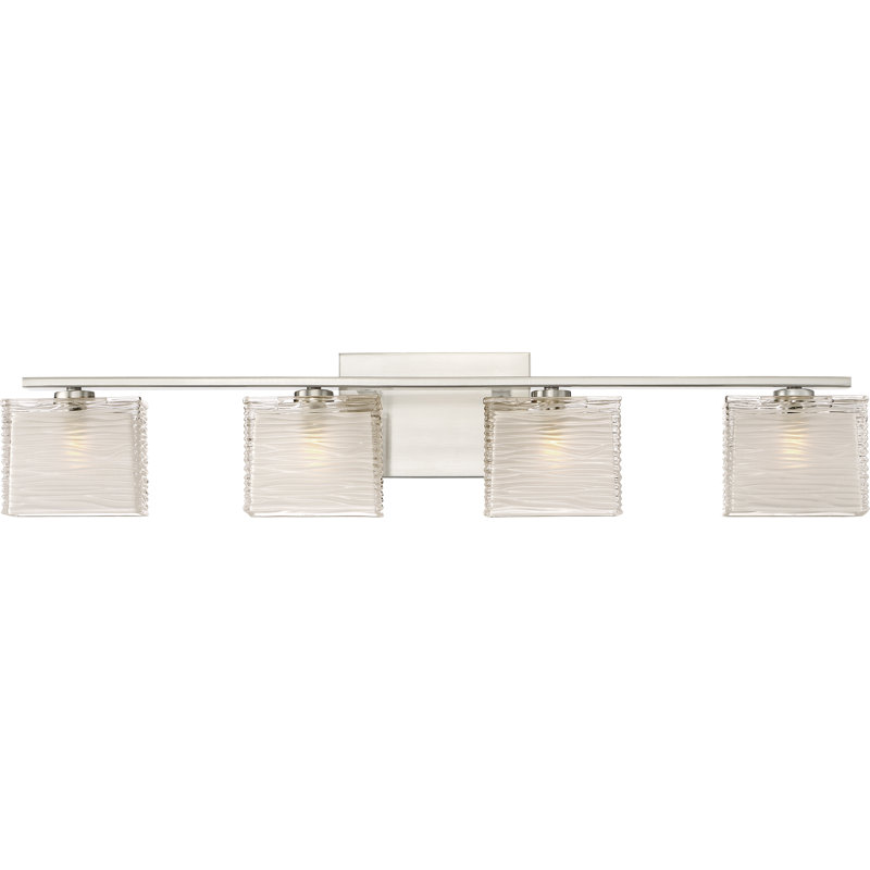 Dunreith 4 - Light Dimmable Vanity Light, Brushed Nickel