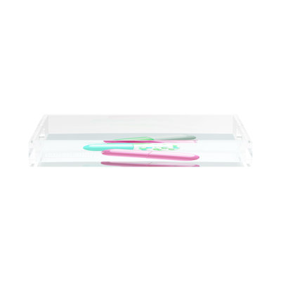 Get Millions of Followers Acrylic Rectangle Decorative Tray