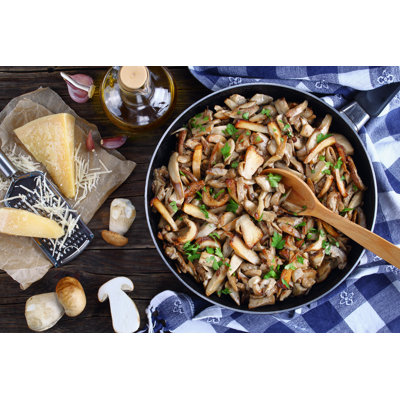Funghi Trifolati by From_my_point_of_view - Wrapped Canvas Print