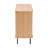 Baxton Studio Lucia Fluted Wood Sideboard - Mid-Century Modern Buffet Cabinet With Sliding Tambour Doors, 55" Wide-560462938