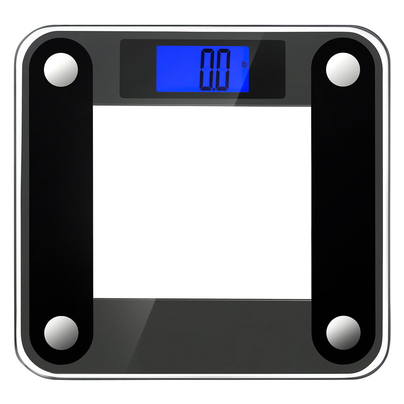 Precision II Bath Scale (440 lbs/200 kg), with Weight Change Detection and 50 gram Sensor Technology, Black