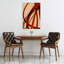 Crimson Curves Abstract Bold Contemporary Wall Art Print-134813560