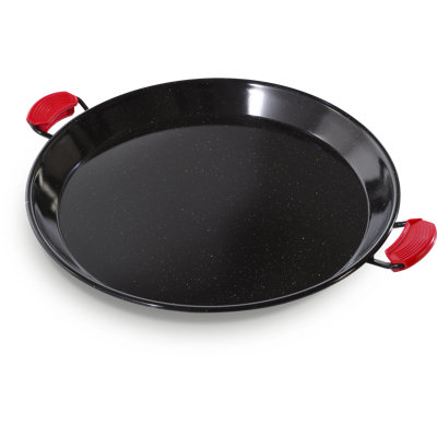 Poêle de cuisson Ringg Outdoor en acier au carbone émaillé, utilisable à l'intérieur et à l'extérieur, 38 cm (15 po)
