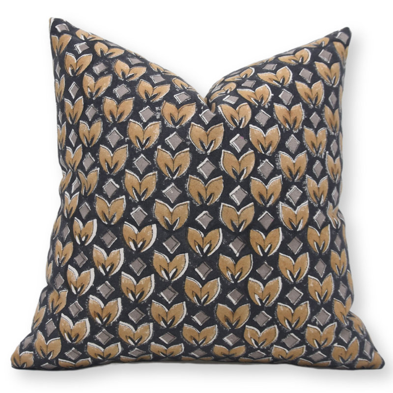 Coussins décoratifs décoratifs en lin de 24 x 24 pouces pour coussins en lin Artisan, H 24 po x l 24 po