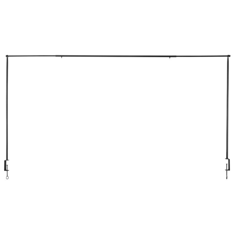 Table Clamp, Black, 110.5cm H x 117.7cm W x 3.7cm D