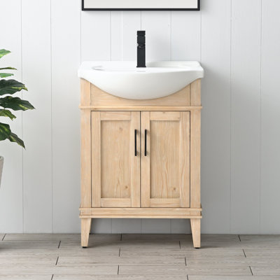 Arlowene 24'' Single Bathroom Vanity with Ceramic Top