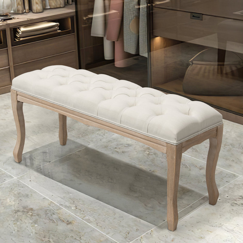 Audri Upholstered Bench, Beige