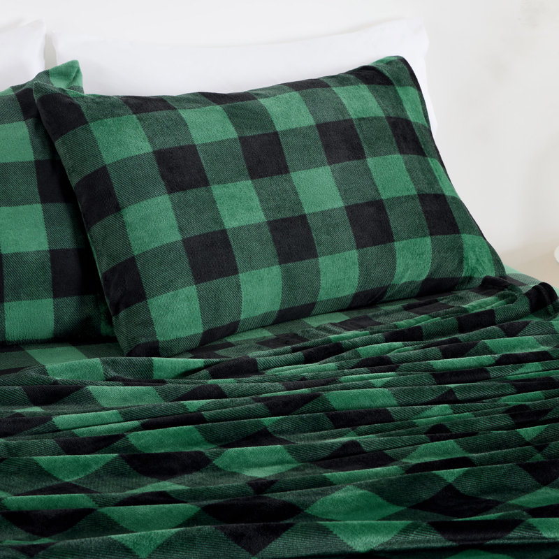 Soft Fleece Sheet Set, Full Sheet Set with 2 Pillowcases, Terracotta