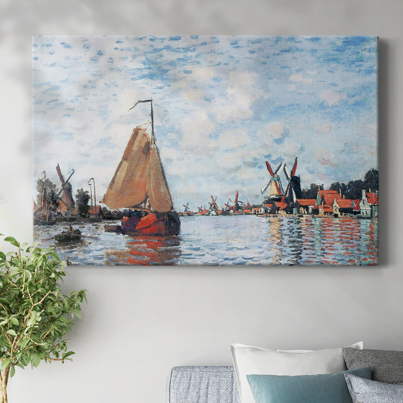 Zaan at Zaandam, 1871, toile tendue 01-Gallery, H 12 po x l 18 po