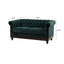 Canapé Chesterfield 2 places rembourré en velours-32696672