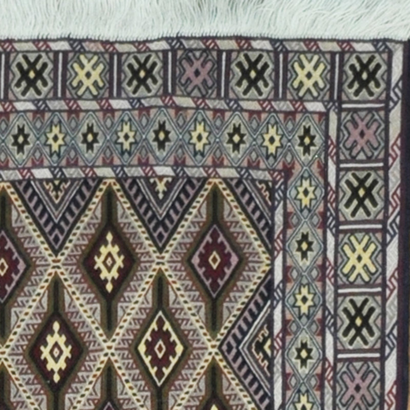 Laine soumak afghane tissée à la main Kilim