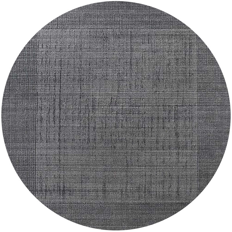 Tapis 100% moderne de style Mid-Century 352 lavable à la machine, Rond 4 pi