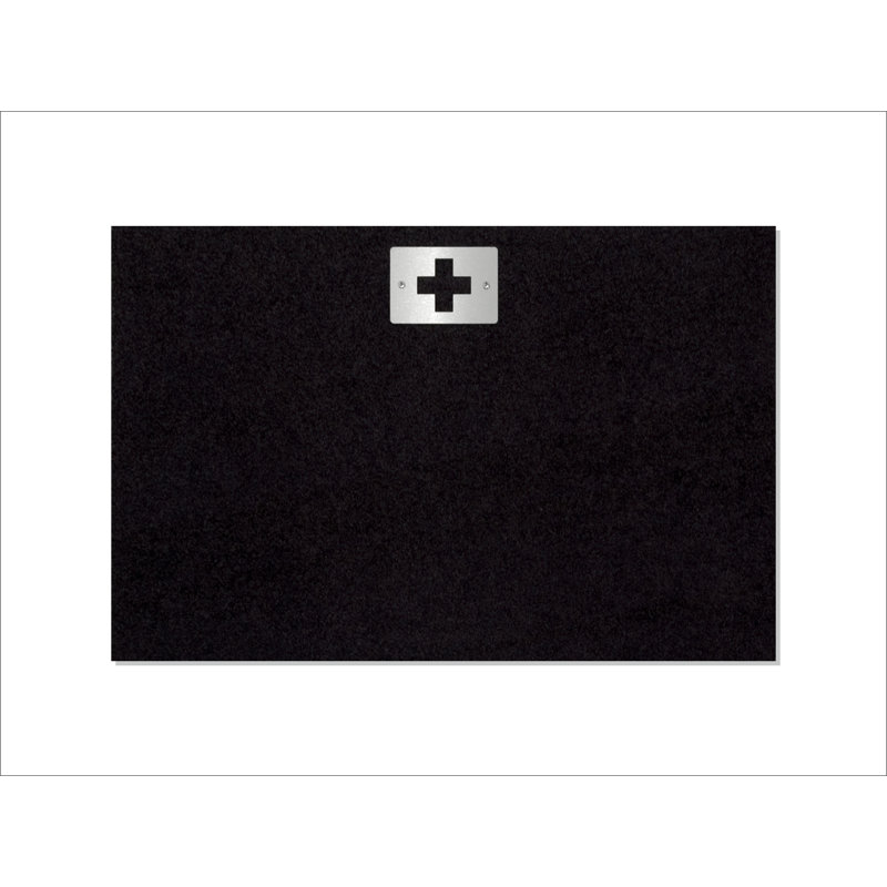Rosenbaum Non-Slip Solid Color Doormat, Rectangle 57 x 87cm