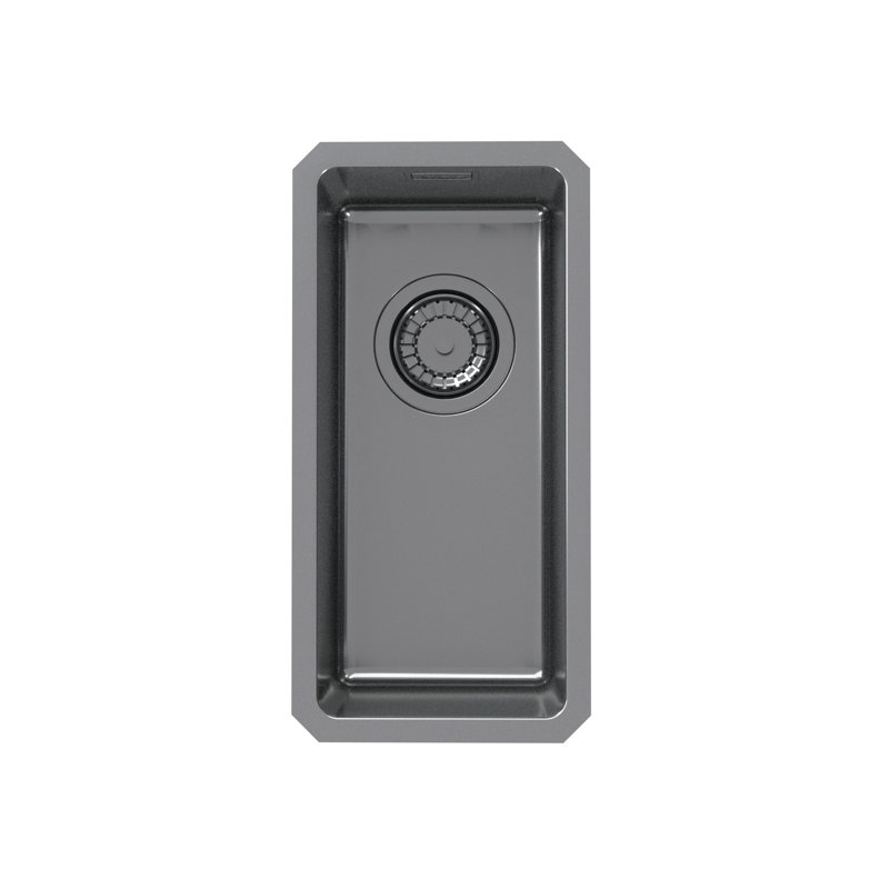 Belfry Kitchen Bergh 217mm W Single Bowl Inox Monarch Kitchen Sink 0, Anthracite