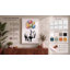 Rhinoceros with Balloons Whimsical - Wrapped Canvas-379821145-379821136