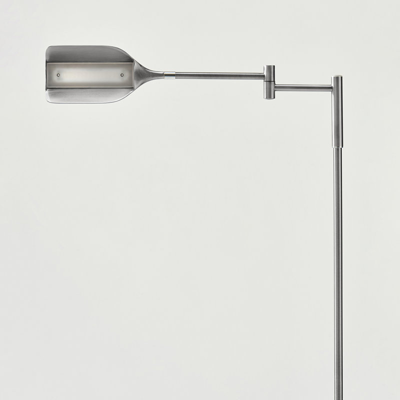 Lampe sur pied 53 po Leaf, Argent