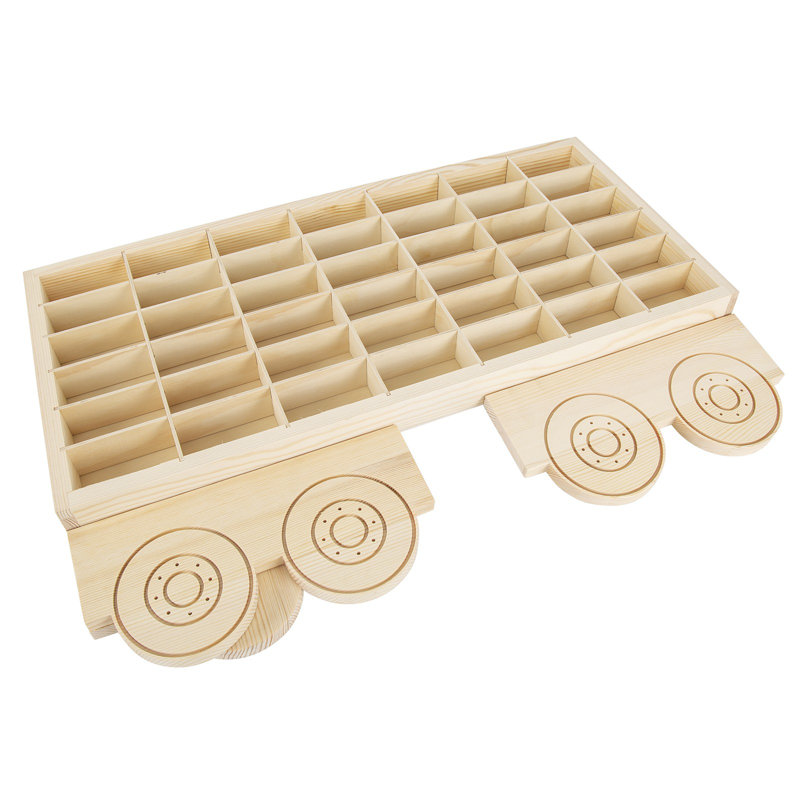 Présentoir en bois 42 grilles Hot Wheels