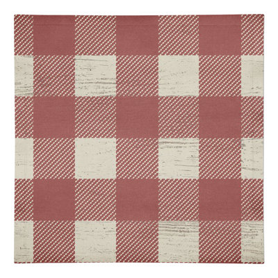Murin Cotton Twill Checkered Square Napkin