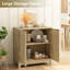  Armoire d'appoint Dutcher l 31 po, conception cannelée avec rangement (ensemble de 2)-2136017311