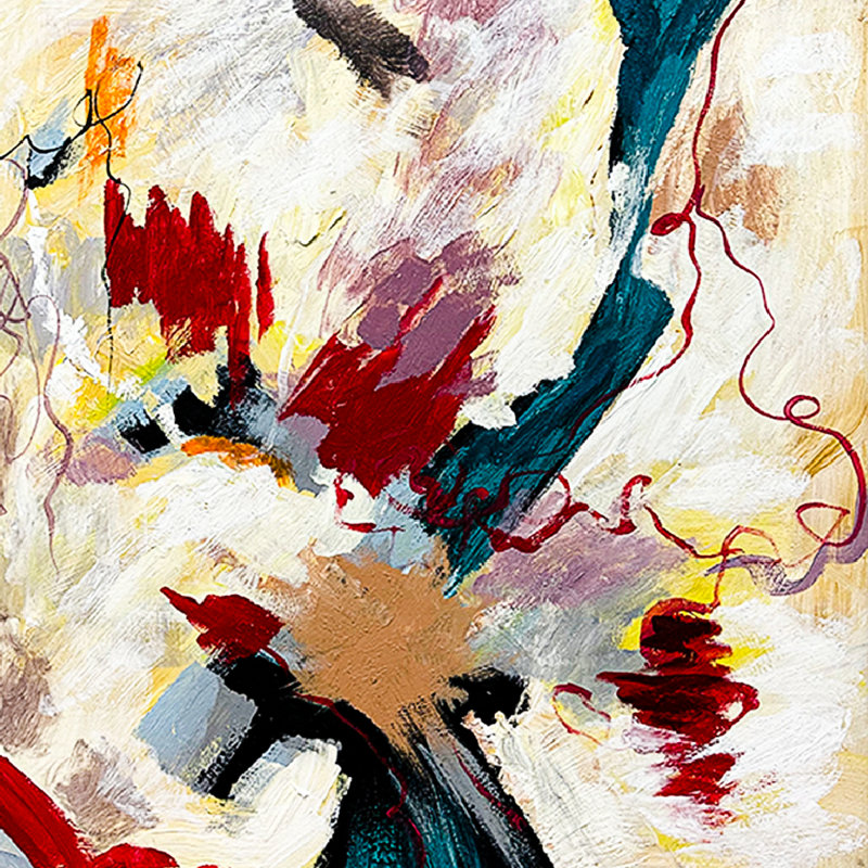 Celestial Harmony Abstract Cosmological Oil Painting