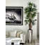Lady Faux Palm Tree in Metal Planter