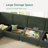 Tremee U Shaped Modular Sleeper Sofa Sectional Sofa With Storage Green-525411923