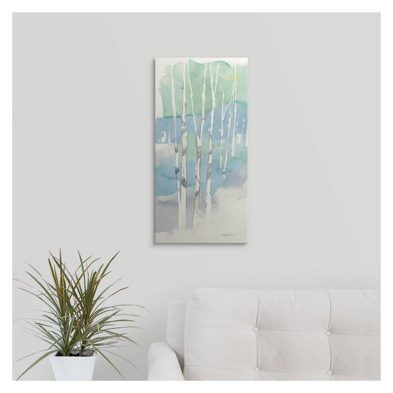«Aspens Panel II», reproduction d'art graphique, Toile, H 60 po x l 30 po x P 1,5 po