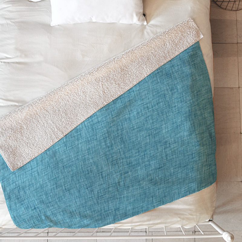Couverture Holli Zollinger, L 60 po x l 50 po, Bleu