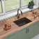 24-5/8" x 18-1/2" x 9-1/2" Undermount Kitchen Sink with Faucet