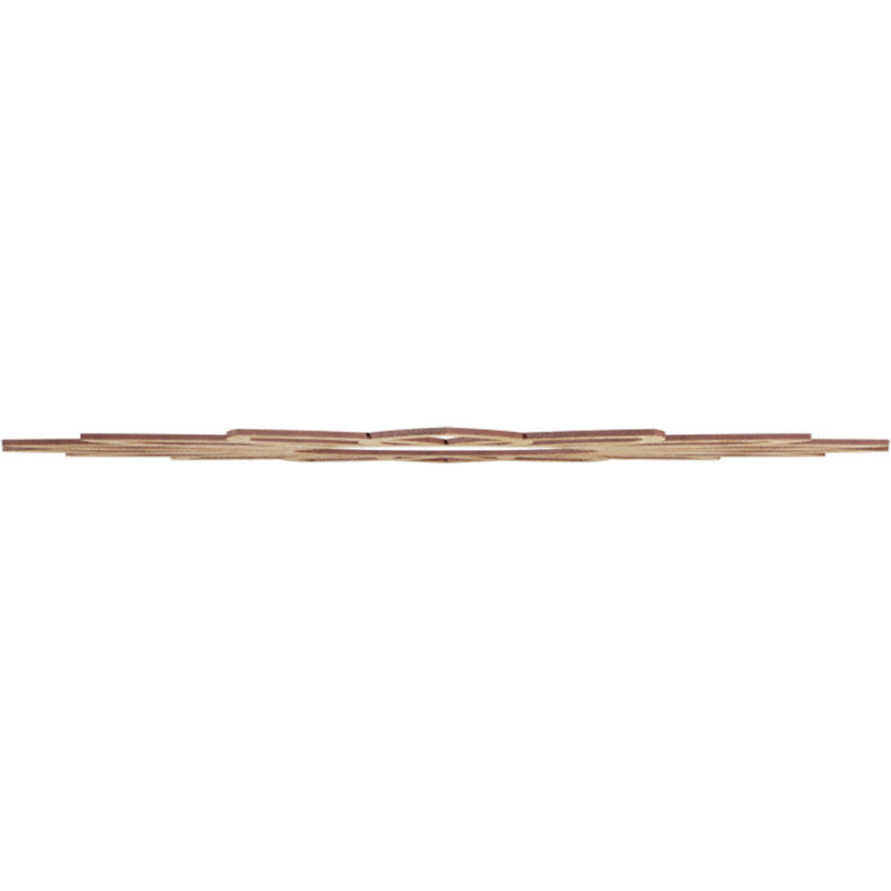 Médaillon de plafond en bois Daisy, H 36 po x l 36 po x P 0,38 po, Chêne rouge
