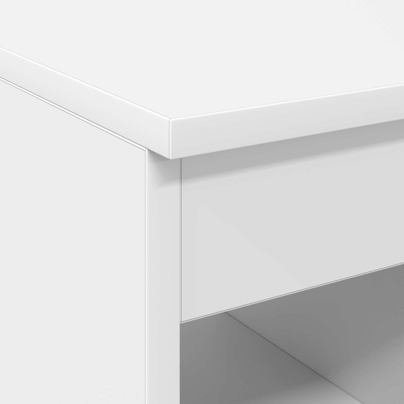 Engineered Wood Bathroom Cabinet, 50cm H x 30cm W x 35cm D, White